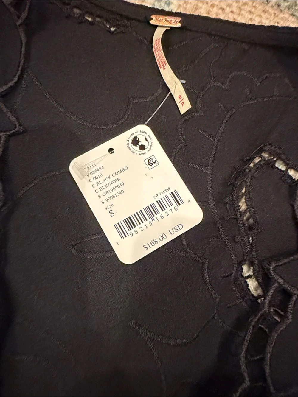 Free People June Eyelet Shirt | Size Small NWT - Picture 3 of 4